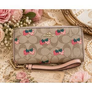 Coach Strawberry Pink Fruit Wallet